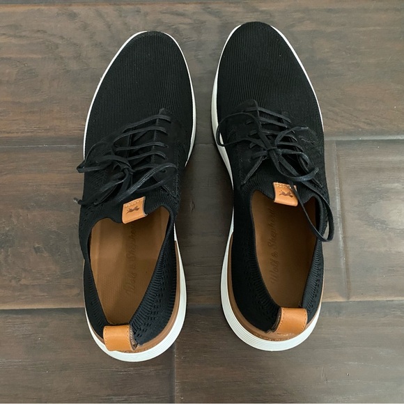 Wolf & Shepherd SwiftKnit Black lace up sneakers men’s size 11 - Picture 6 of 8